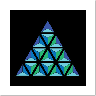 TRIANGLE TESSERACT Posters and Art